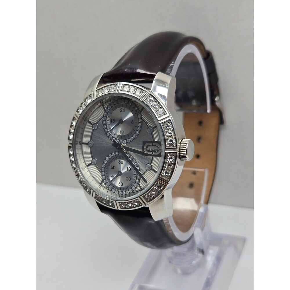 Marc Ecko E09518L1 Paradise Womens Crystal Bezel Silver Quartz Watch New Battery - Picture 2 of 12